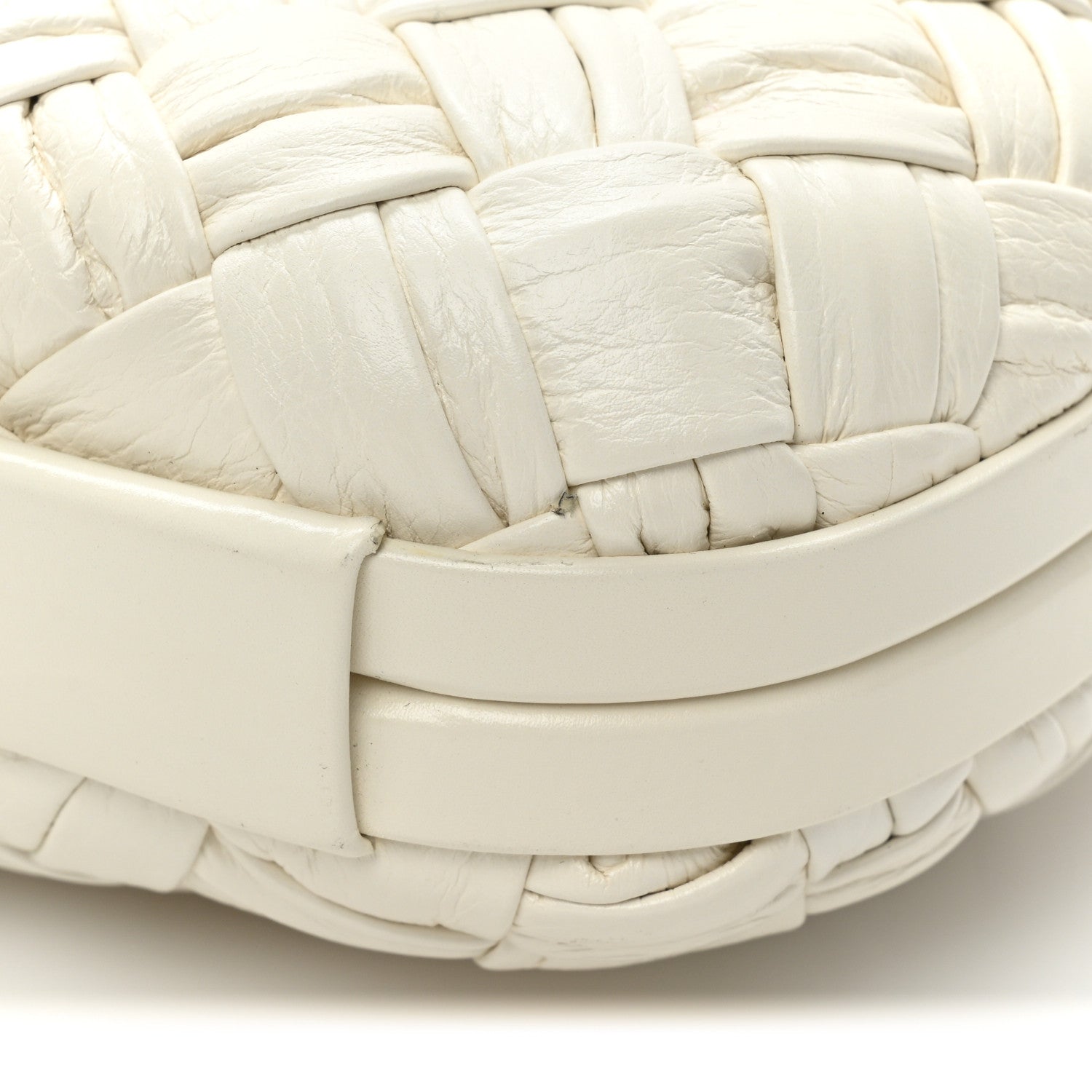 Bottega Veneta Foulard Intrecciato Minaudiere Knot Clutch Bone 13 of 13