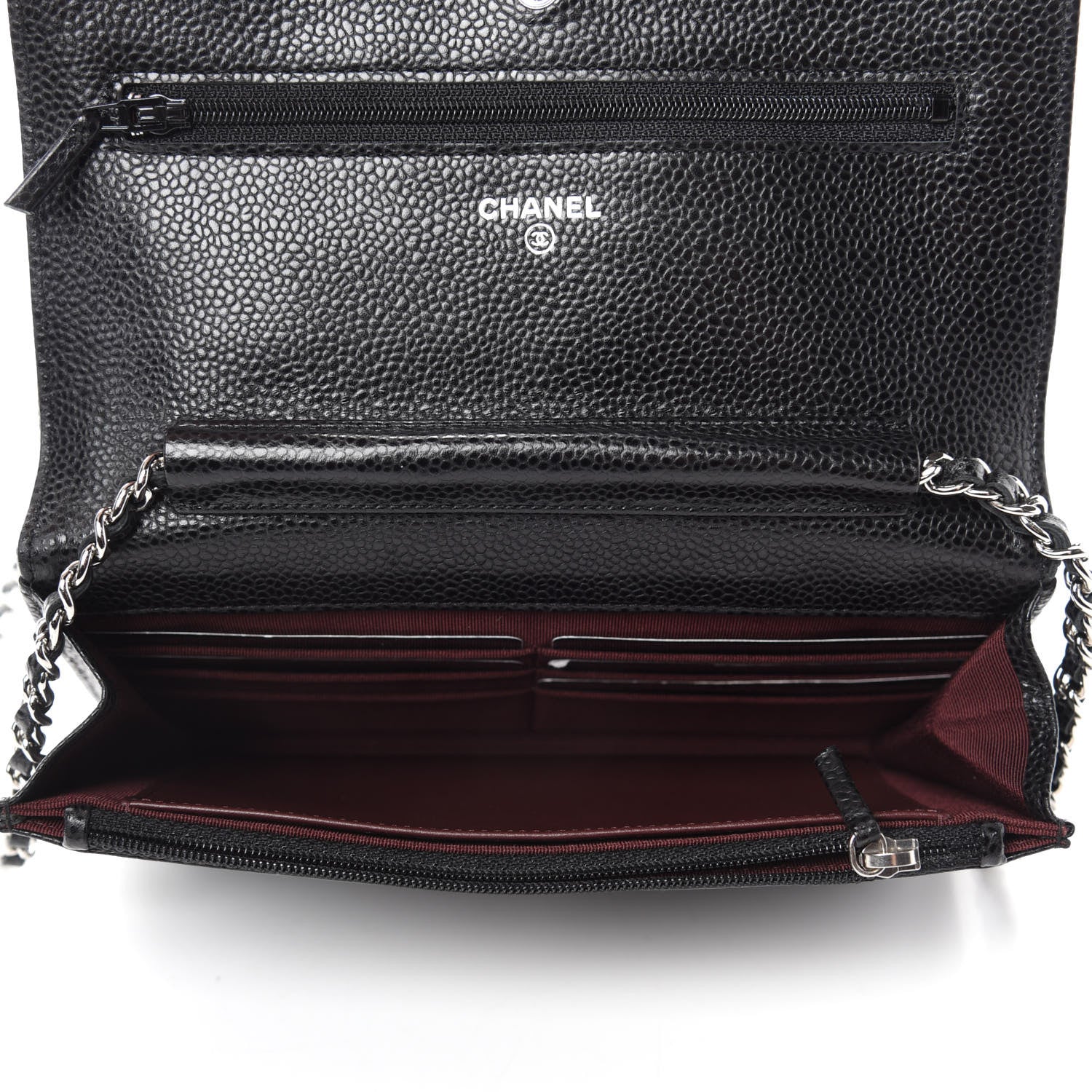 Chanel Caviar Quilted Wallet On Chain WOC Black 5 of 11