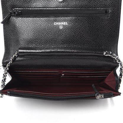 Chanel Caviar Quilted Wallet On Chain WOC Black 5 of 11