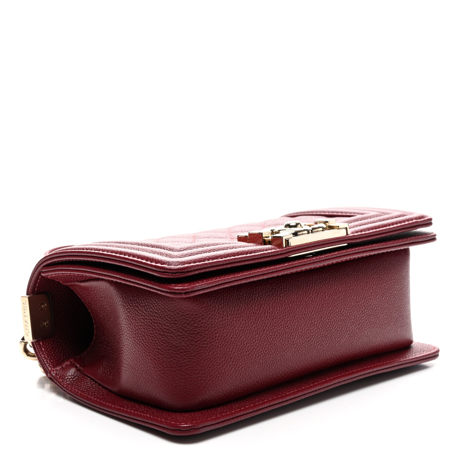 Chanel Caviar Quilted Small Boy Flap Burgundy 4 of 10