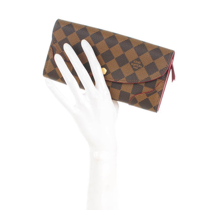 Louis Vuitton Damier Ebene Caissa Wallet Cherry 2 of 7