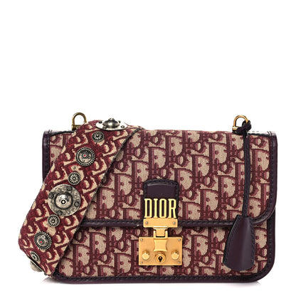 Christian Dior Oblique DiorAddict Flap Bag Burgundy 1 of 8