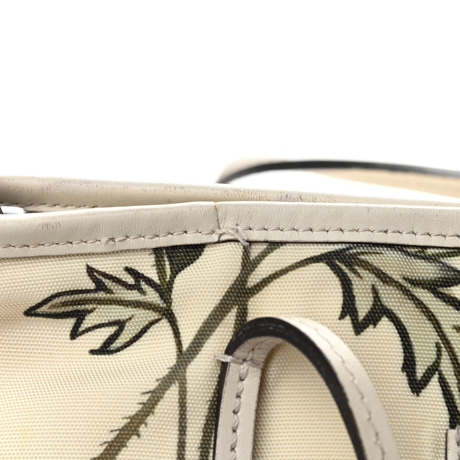Gucci Canvas Flora Knight Small Zippered Tote White 12 of 14
