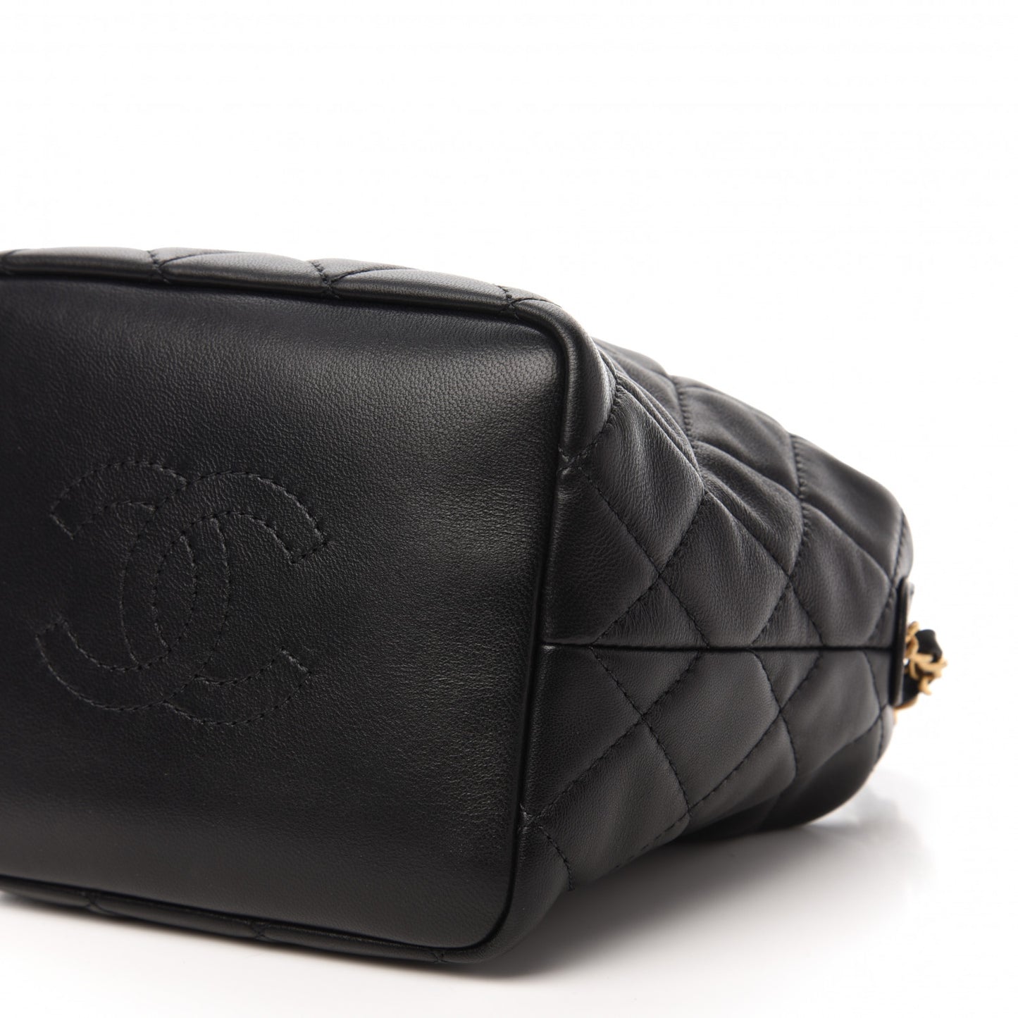 Lambskin Quilted Small Perfect Meeting Hobo Black