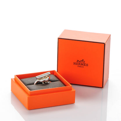 Hermes Sterling Silver GM Croisette Ring 50 5 5 of 5