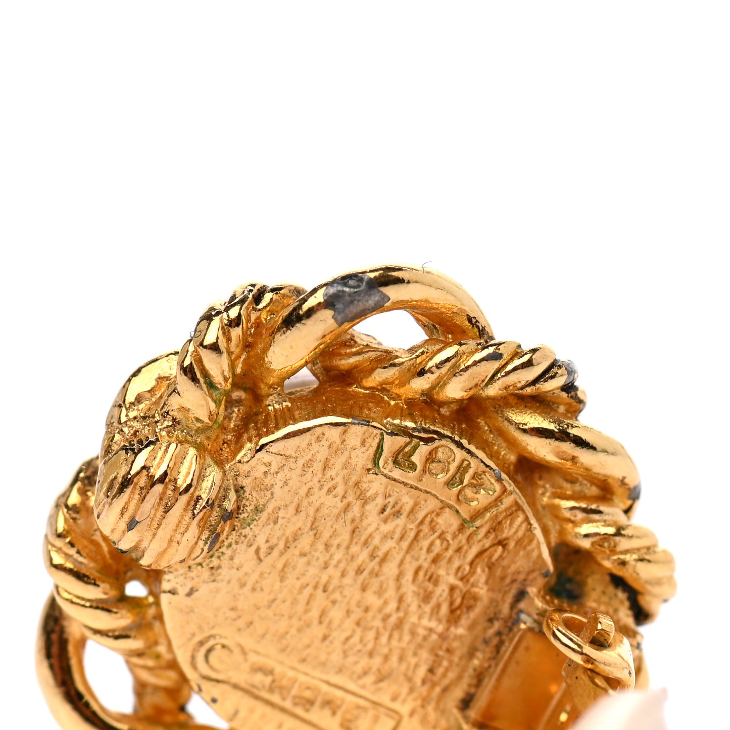 Pearl Clip On Earrings Gold