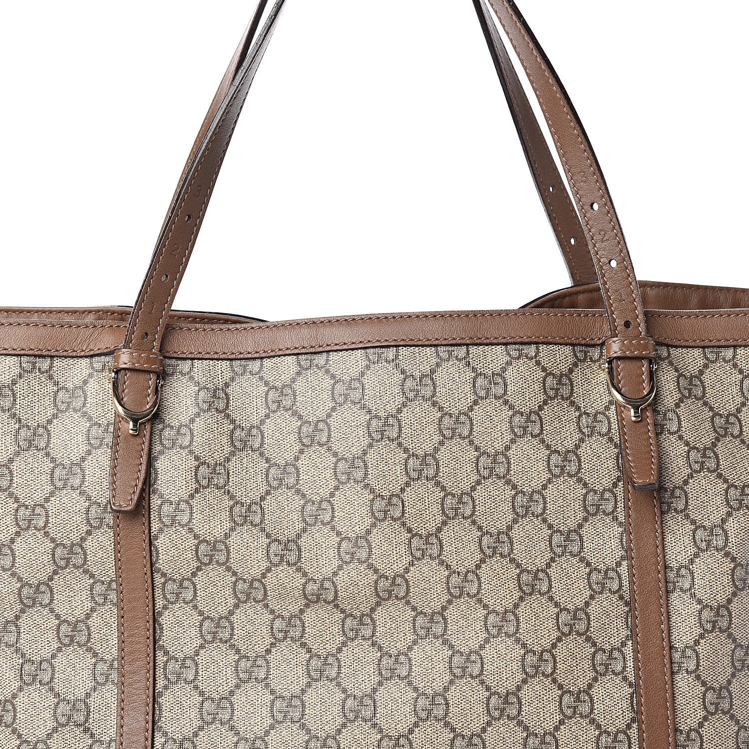 Gucci GG Supreme Monogram Medium Nice Tote Brown 13 of 13