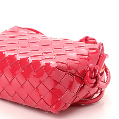 Bottega Veneta Patent Nappa Intrecciato Mini Loop Camera Bag Candy Stripe 9 of 9