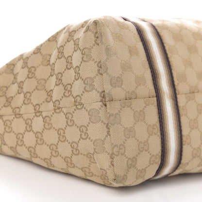 Gucci Monogram Large Jolicoeur Tote Gold 12 of 14