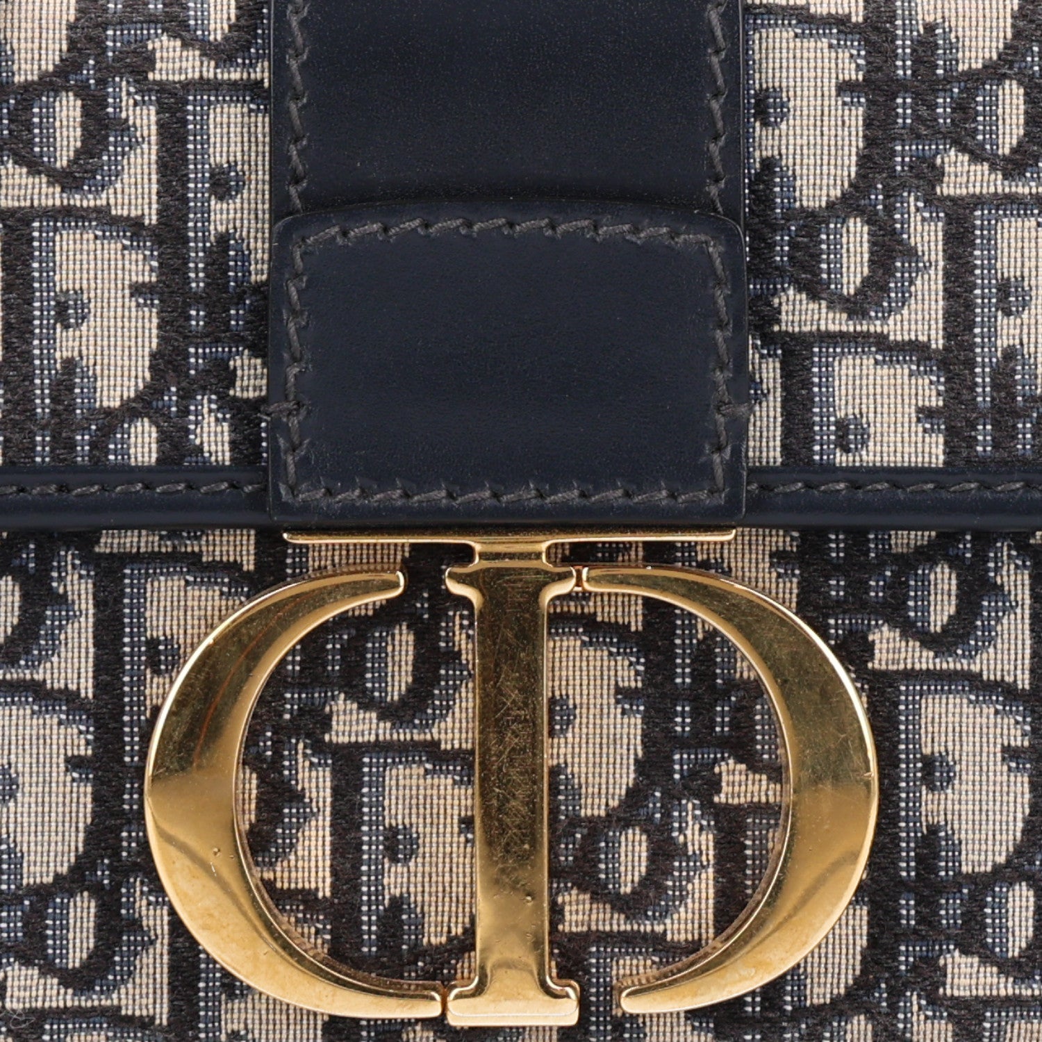 Christian Dior Oblique 30 Montaigne Box Bag Blue 7 of 9