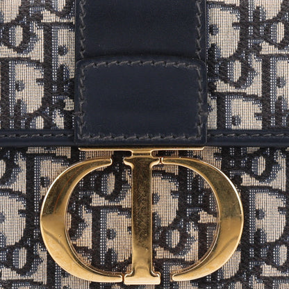 Christian Dior Oblique 30 Montaigne Box Bag Blue 7 of 9