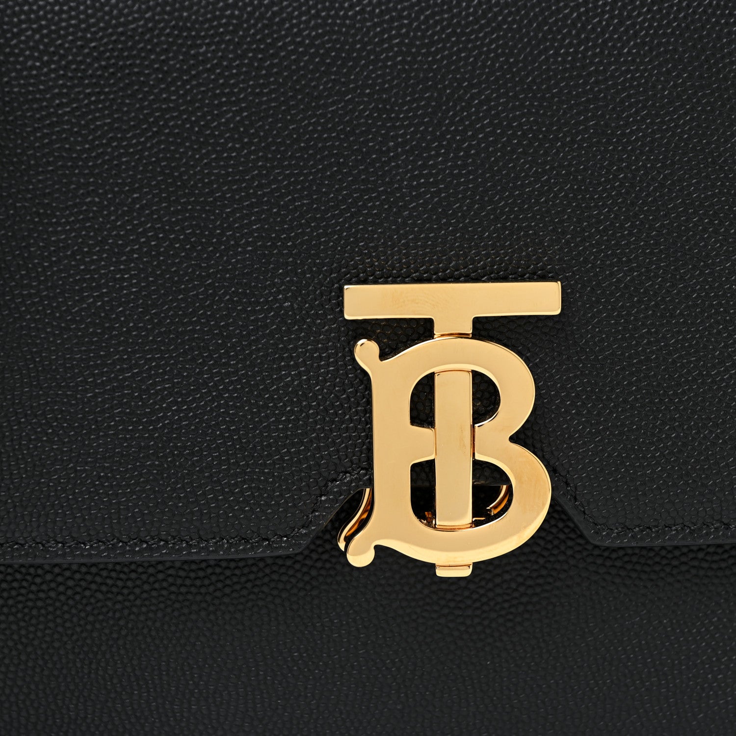 Burberry Grained Calfskin Albion TB Bag Black 8 of 10