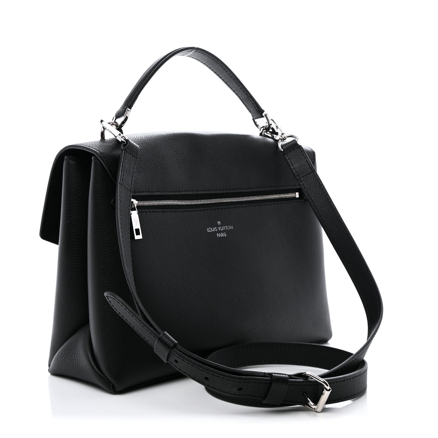 Soft Calfskin My Lockme Top Handle Black