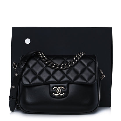 Chanel Calfskin Quilted Medium Rock My Shoulder Flap Black 12 of 12