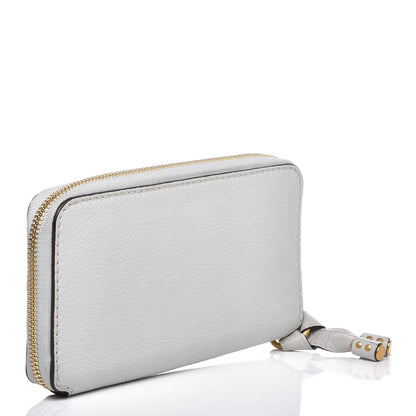 Chloe Calfskin Marcie Long Zip Around Wallet Airy Grey 3 of 6