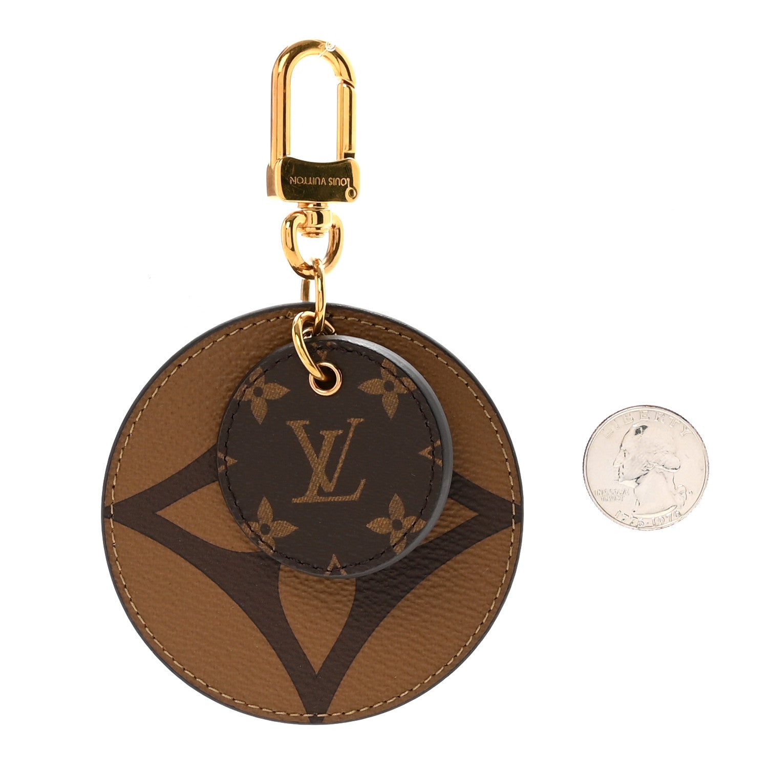 Louis Vuitton Monogram Reverse Key Holder Bag Charm 2 of 3