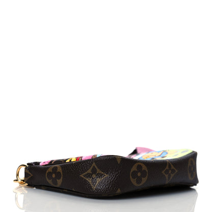 Louis Vuitton Monogram 2021 Christmas Animation Japanese Garden Mini Pochette Accessories Wisteria Pink 5 of 11