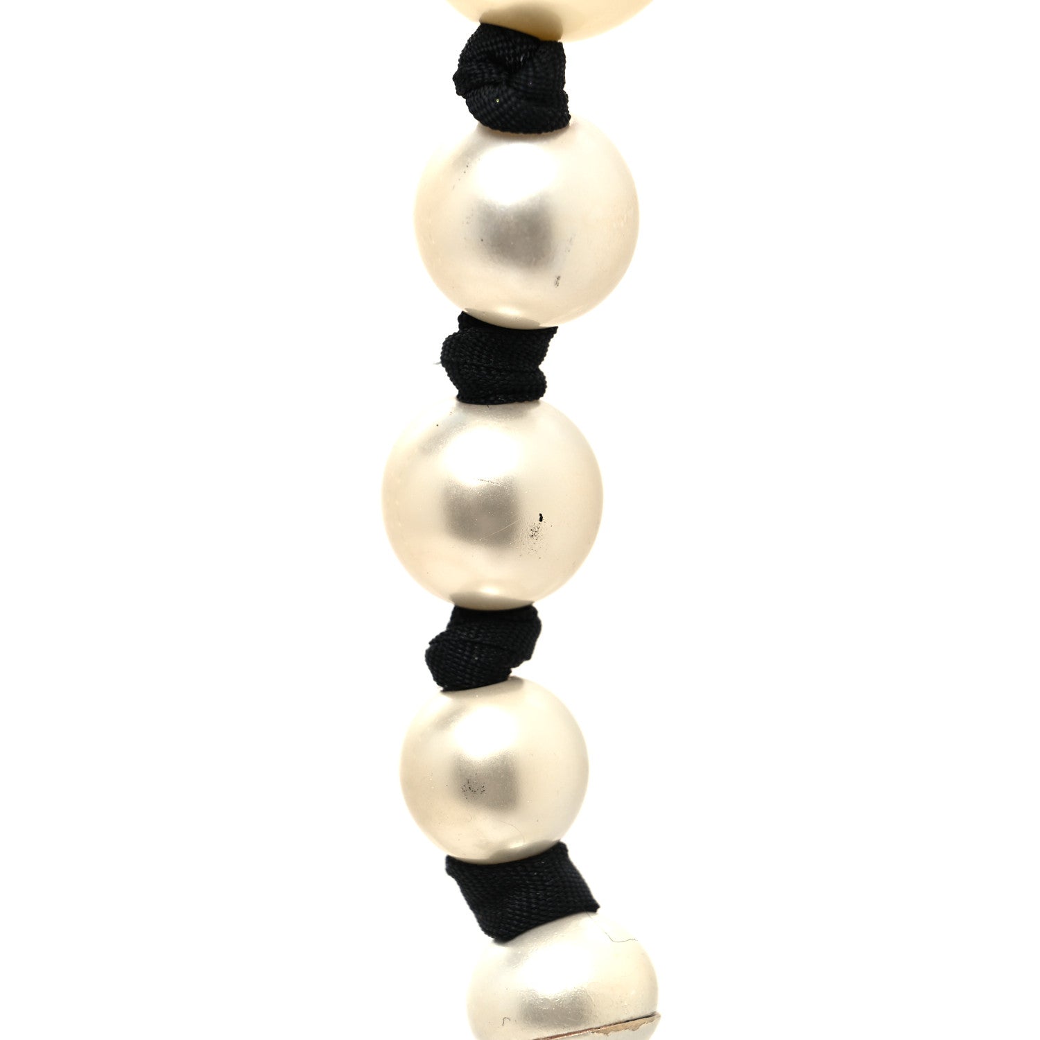 Chanel Pearl Grosgrain CC Long Necklace Gold 6 of 6