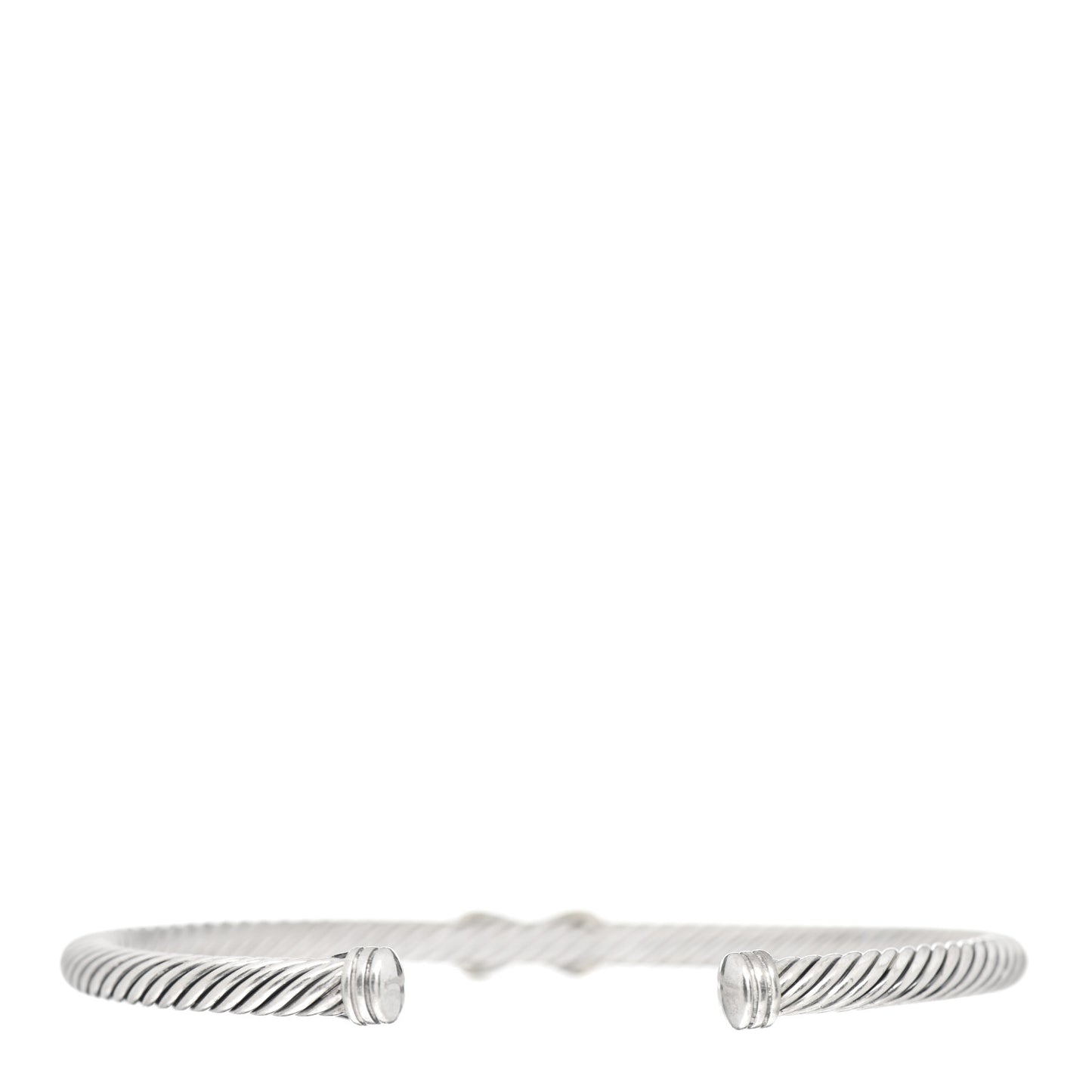 Sterling Silver 18K Yellow Gold 4mm X Station Cable Bracelet