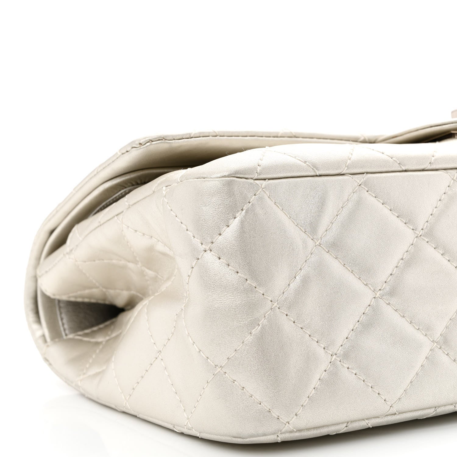 Chanel Metallic Lambskin Quilted 2.55 Reissue 227 Flap Silver 9 of 12