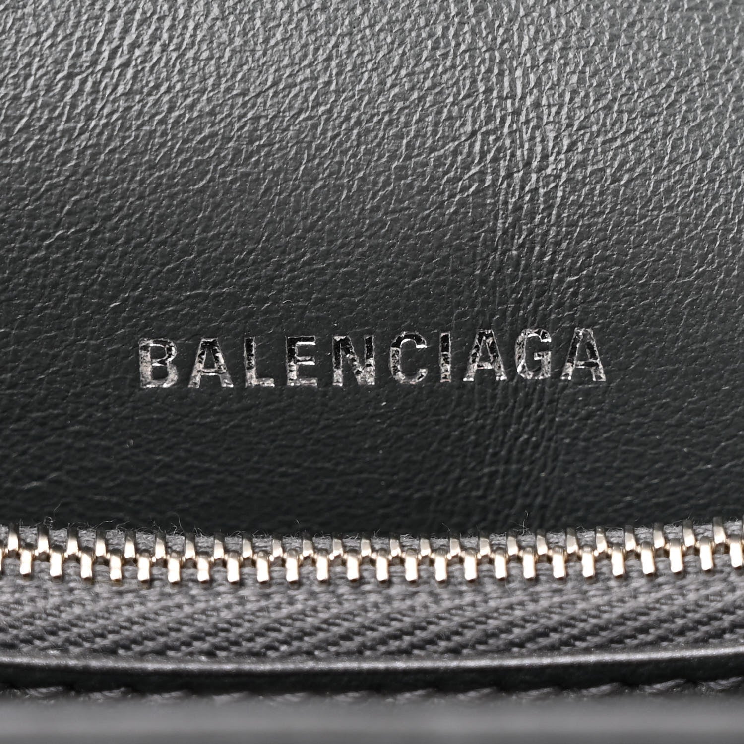 Balenciaga Metallic Crushed Calfskin Quilted Small Crush Chain Bag Steel Grey 7 of 12