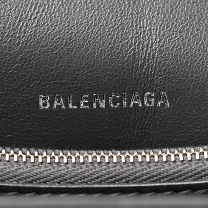 Balenciaga Metallic Crushed Calfskin Quilted Small Crush Chain Bag Steel Grey 7 of 12