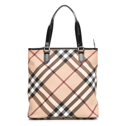 Burberry Supernova Check Tote Black 1 of 10