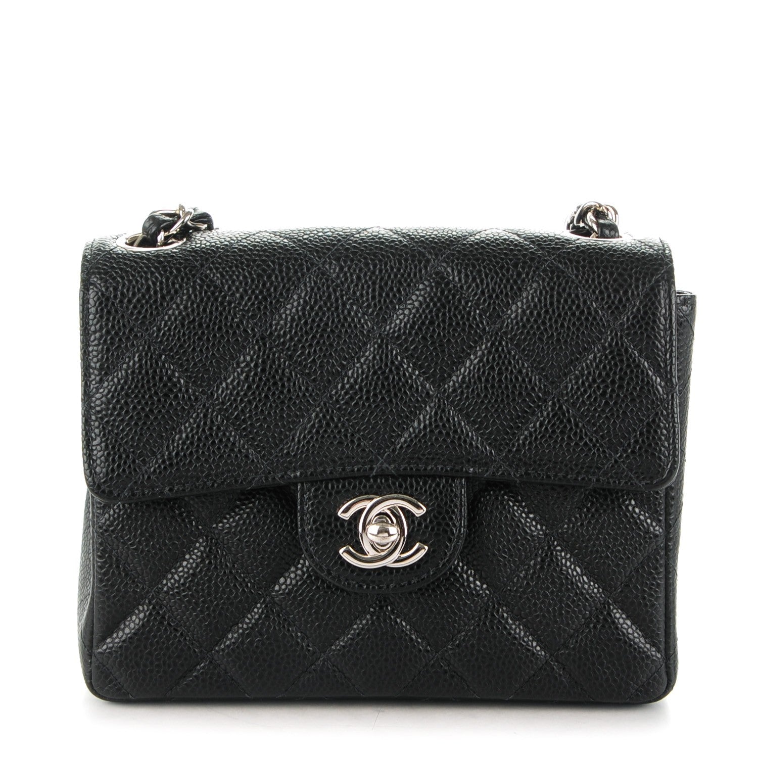 Chanel Caviar Quilted Mini Square Flap Black 1 of 8