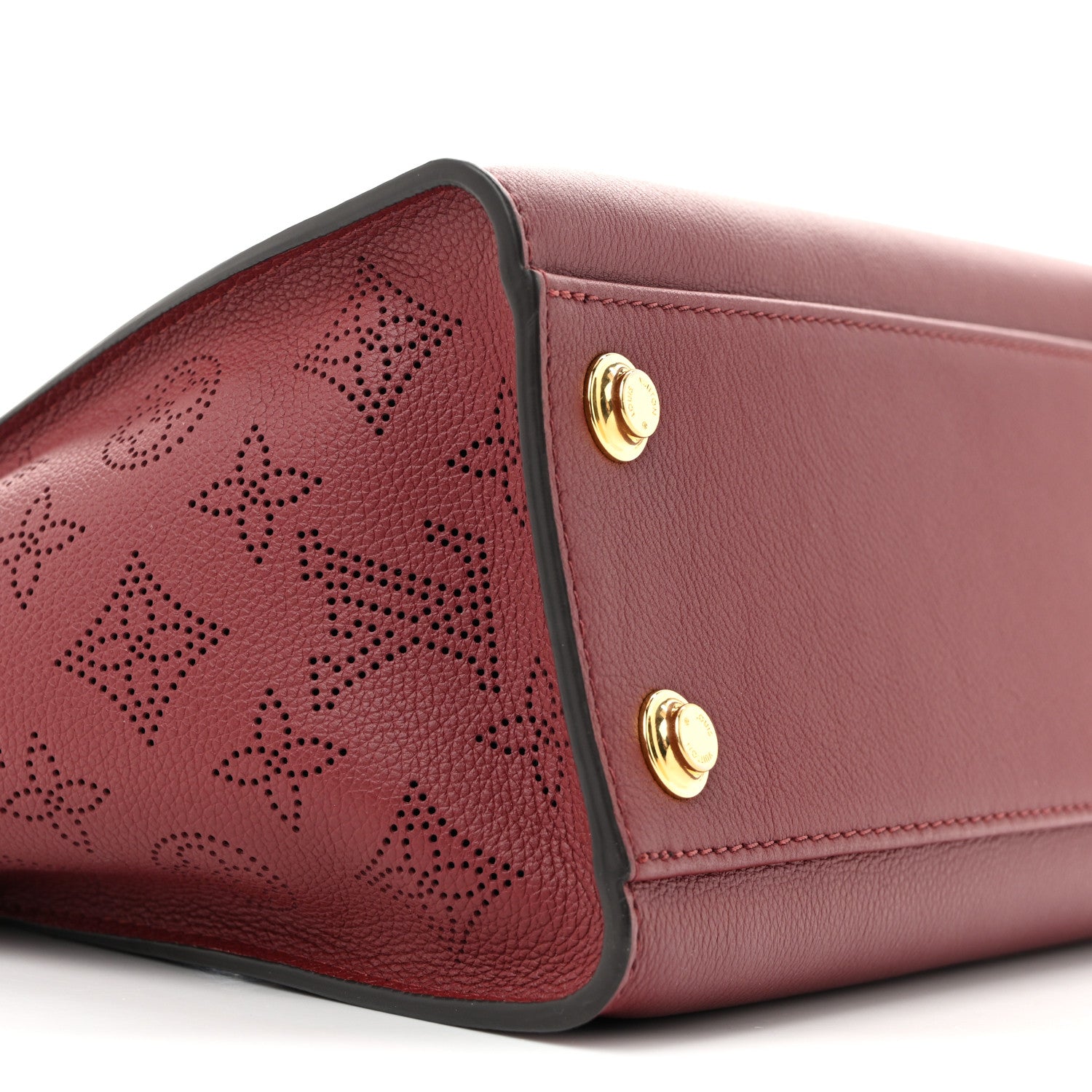 Louis Vuitton Calfskin Karung Snakeskin Mahina On My Side PM  Griotte Red 8 of 10