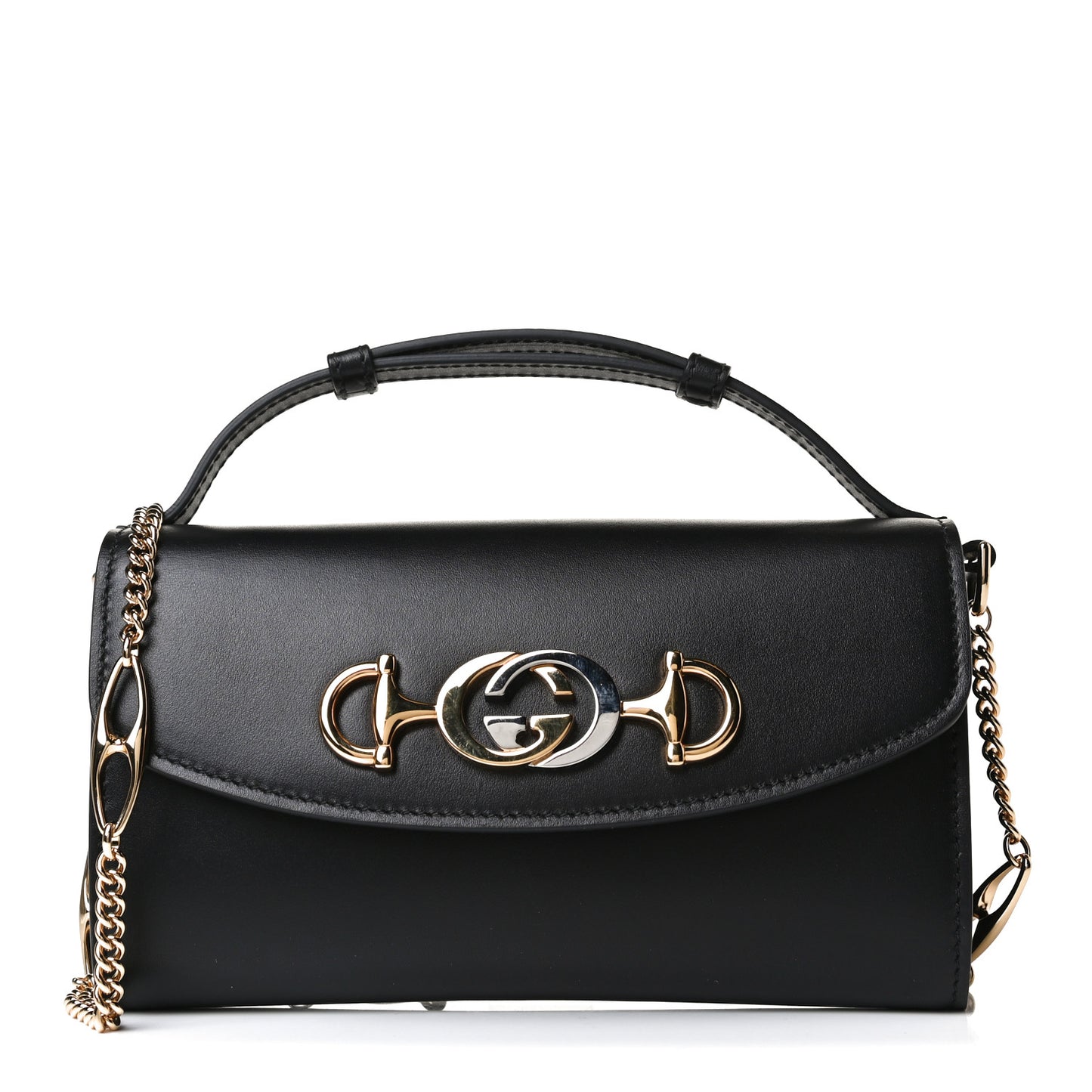 Smooth Calfskin Mini Zumi Shoulder Bag Black