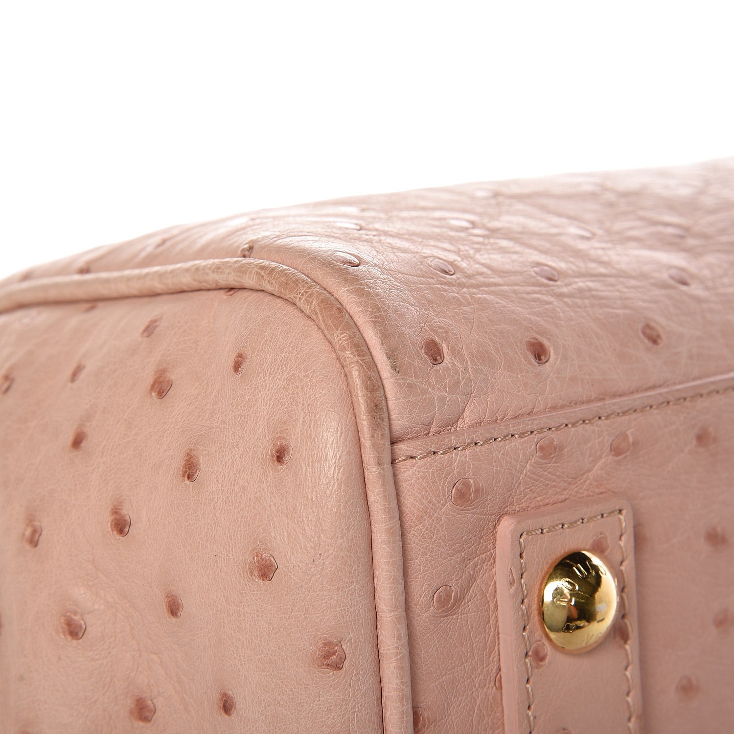 Louis Vuitton Ostrich Frame Speedy Pink 9 of 13