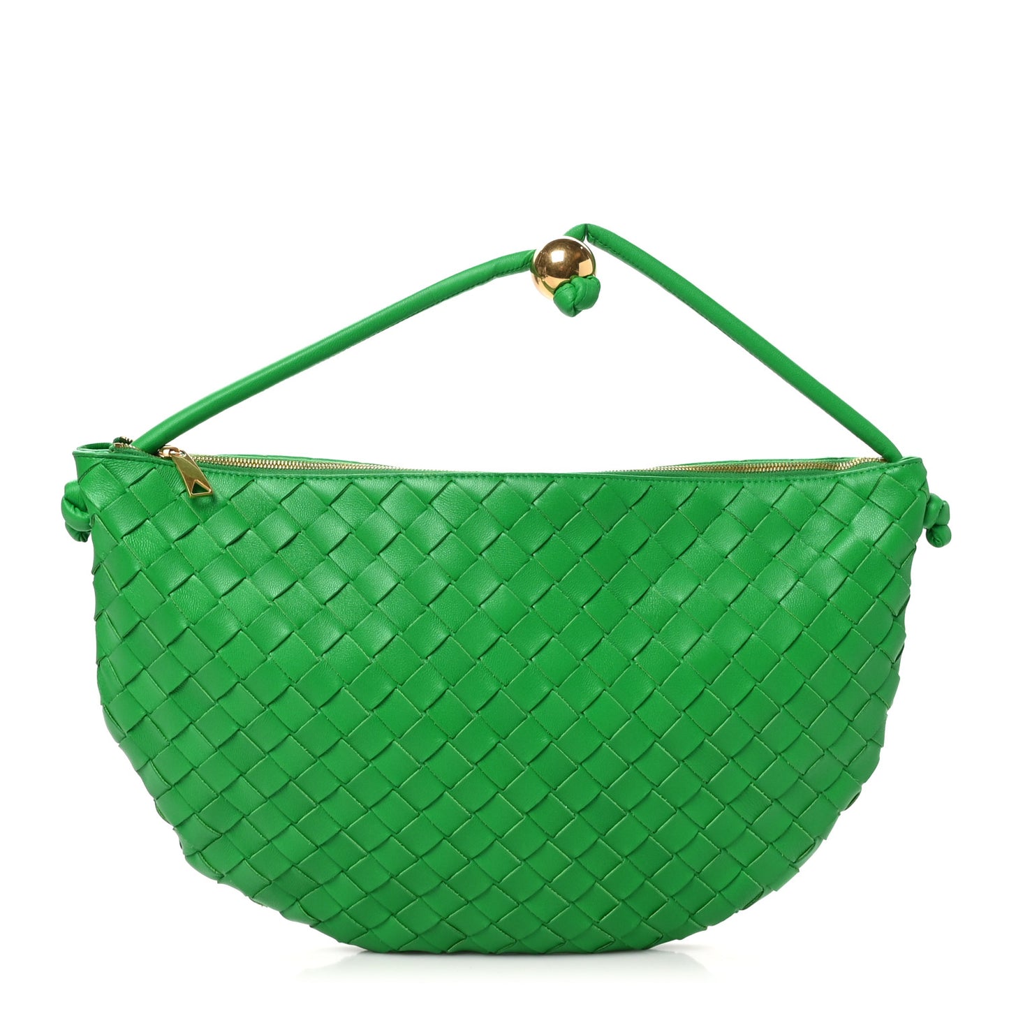 Nappa Intrecciato Medium Turn Pouch Parakeet