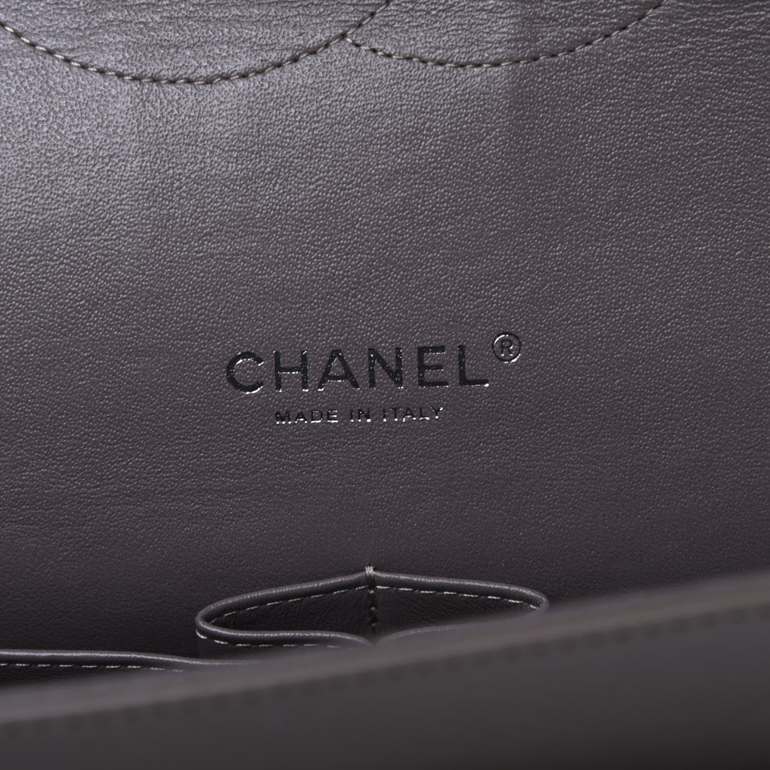 Chanel Patent Calfskin Quilted Maxi Double Flap Grey 8 of 12