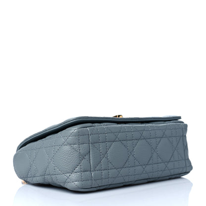 Christian Dior Calfskin Cannage Small Caro Bag Cloud Blue 3 of 9