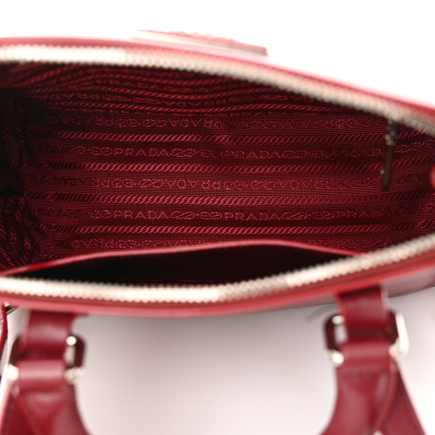 Saffiano Lux Promenade Backpack Cherry