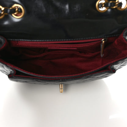 Chanel Glazed Calfskin Quilted Medium Bubble CC Flap Black 5 of 10