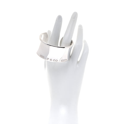 Tiffany Sterling Silver Wide 1837 Cuff Bracelet 2 of 5