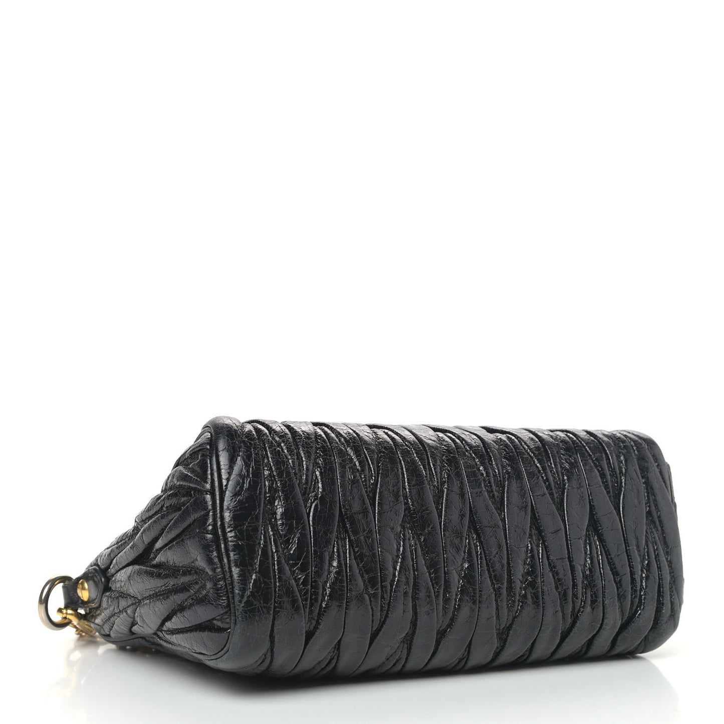 Nappa Matelasse Crossbody Clutch Black
