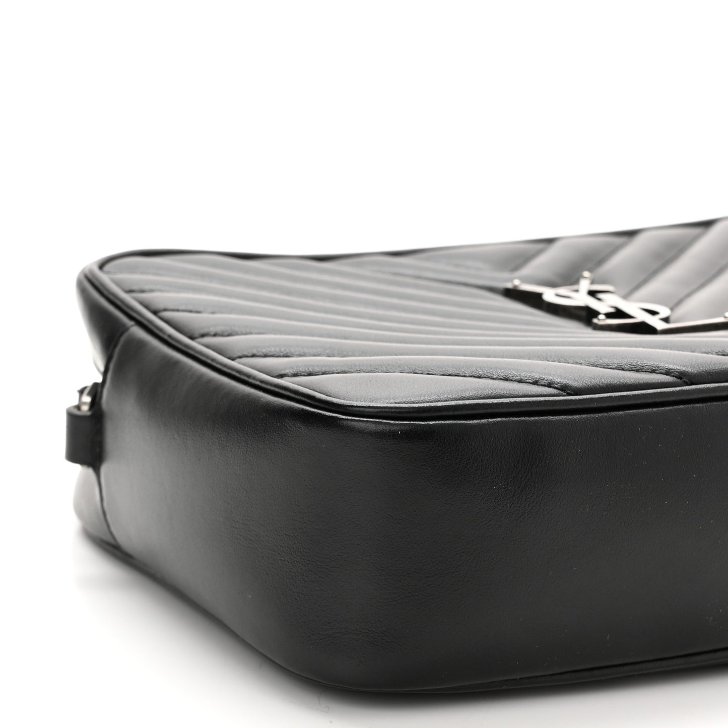 Calfskin Matelasse Monogram Lou Camera Bag Black