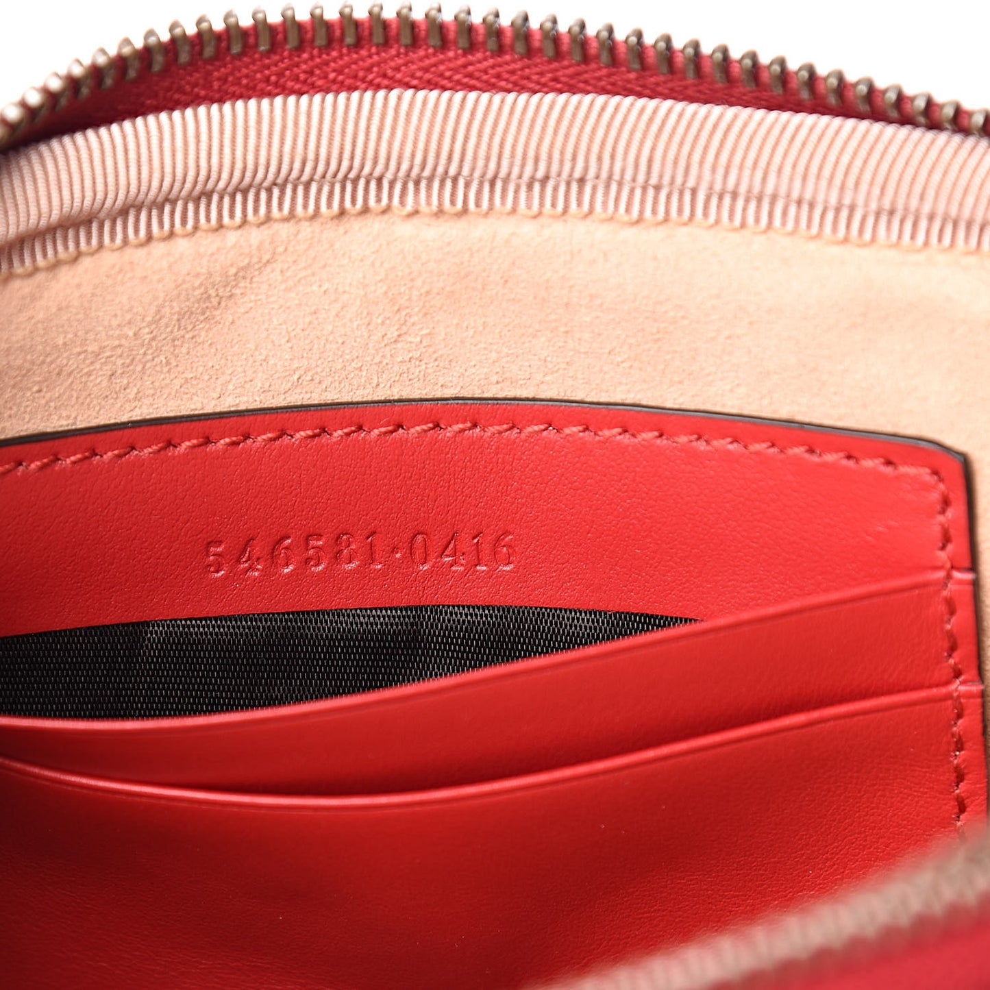 Calfskin Matelasse Mini GG Marmont Chain Crossbody Bag Hibiscus Red