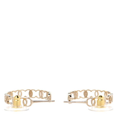 Chanel Metal CC Hoop Earrings Gold 3 of 4