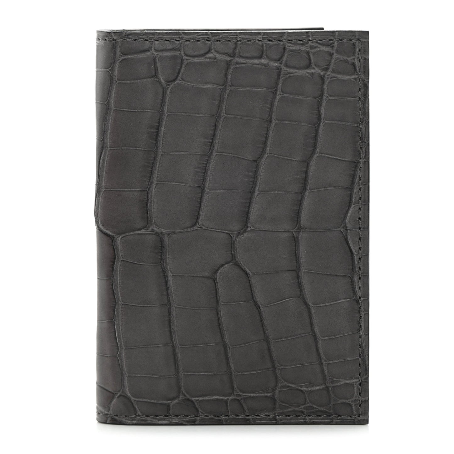 Matte Alligator MC2 Euclide Card Holder Graphite