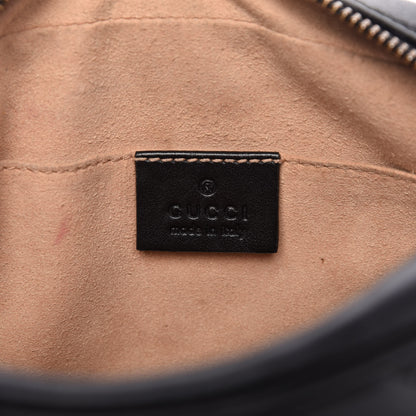 Gucci Calfskin Matelasse Mini GG Marmont Chain Shoulder Bag Black 8 of 10