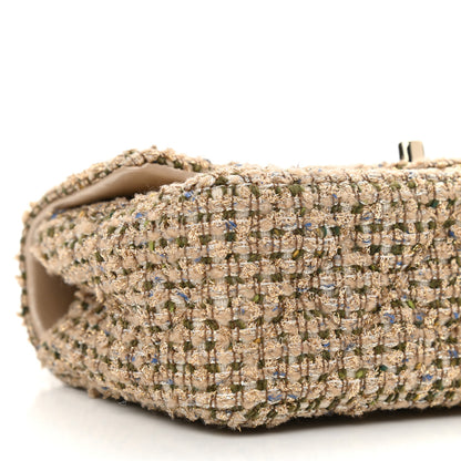 Chanel Tweed Quilted Mini Rectangular Flap Beige 9 of 11