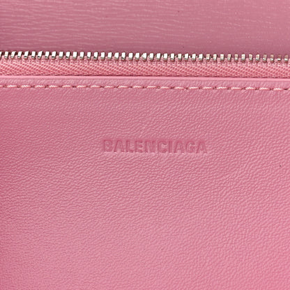 Balenciaga Calfskin Stripe Embossed Small Gossip Bag Candy Pink 6 of 8