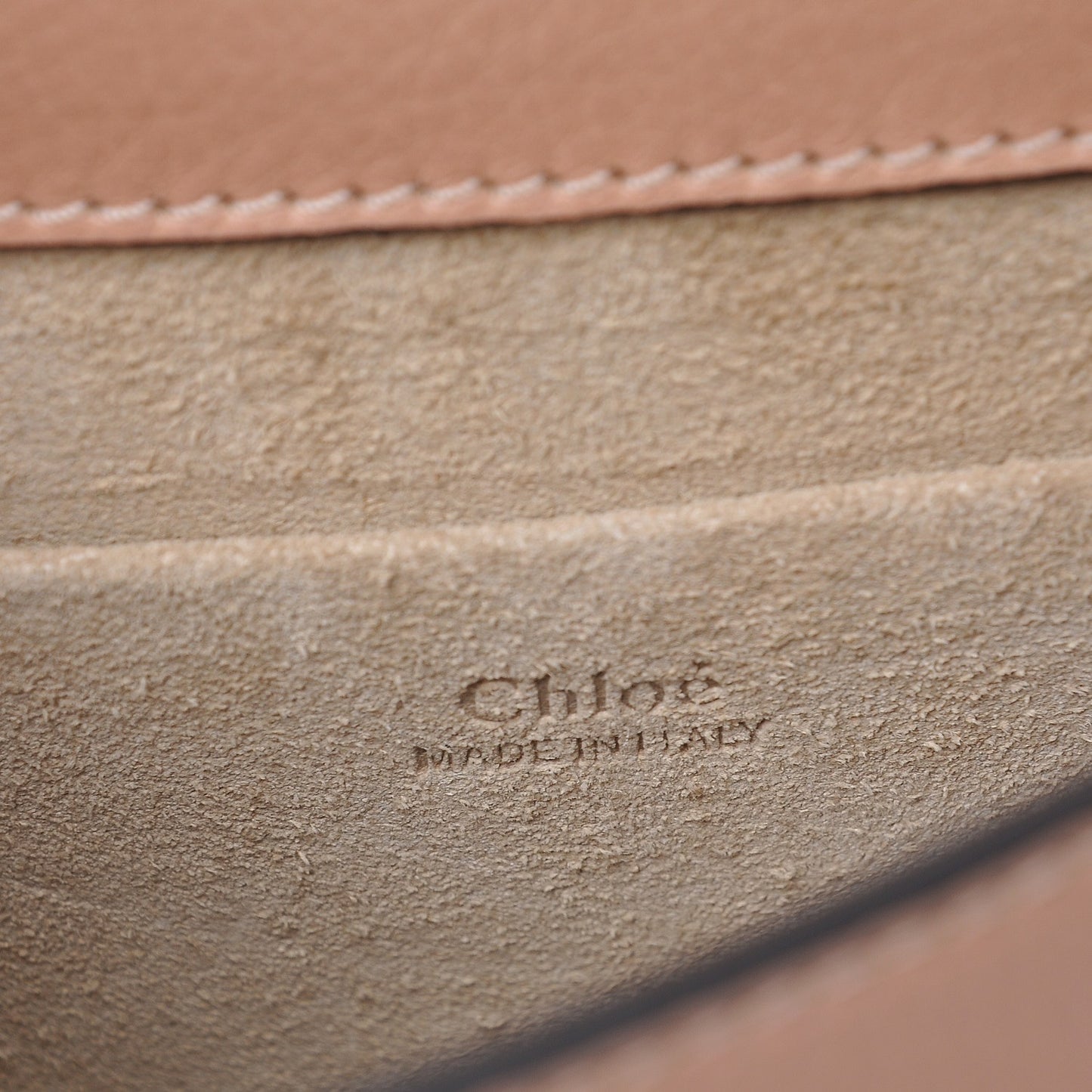Calfskin Suede Small Nile Bracelet Bag Biscotti Beige