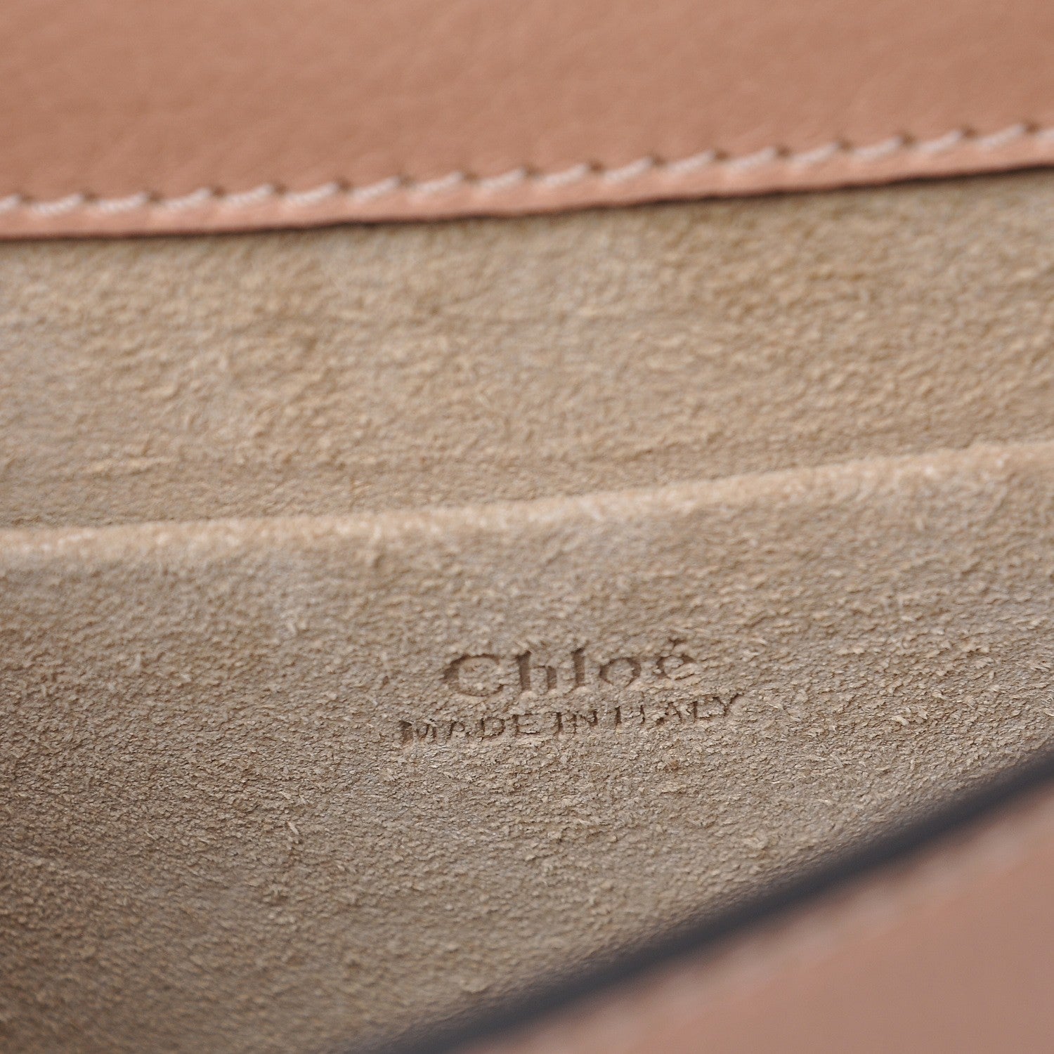 Chloe Calfskin Suede Small Nile Bracelet Bag Biscotti Beige 7 of 9