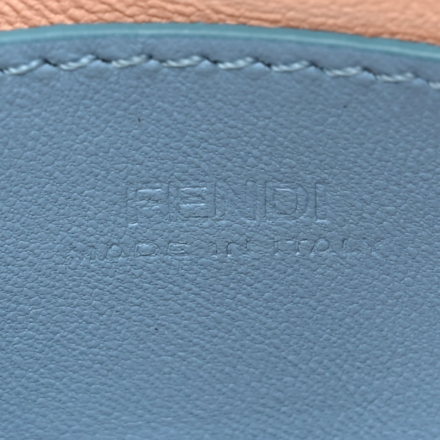 Fendi Nappa Sigma Pico Peekaboo Charm Cyber Blue 6 of 9