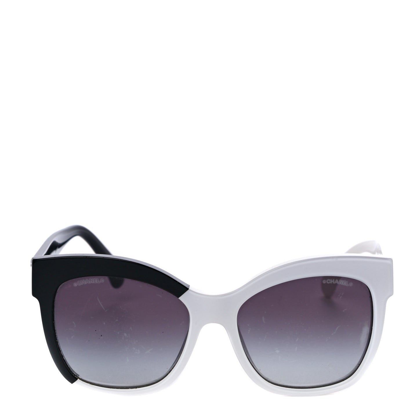 Acetate CC Sunglasses 9081 White Black