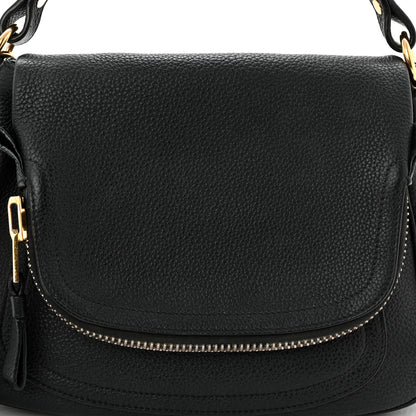 Tom Ford Grained Calfskin Medium Jennifer Crossbody Bag Black 8 of 10